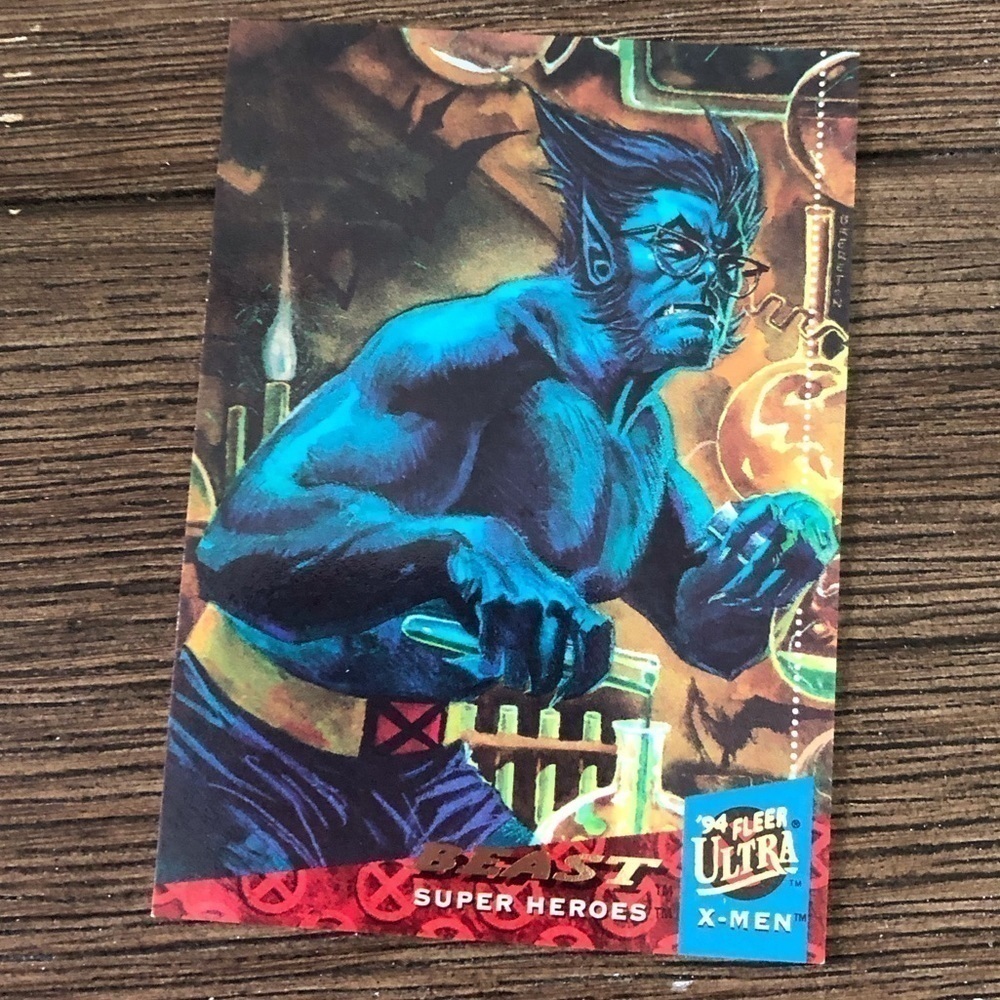 X-men ’94 Fleer Ultra trading card: Beast (Super Heros) #3